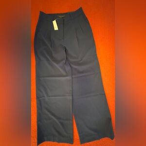 White House Black Market Navy Wide-Leg Trousers